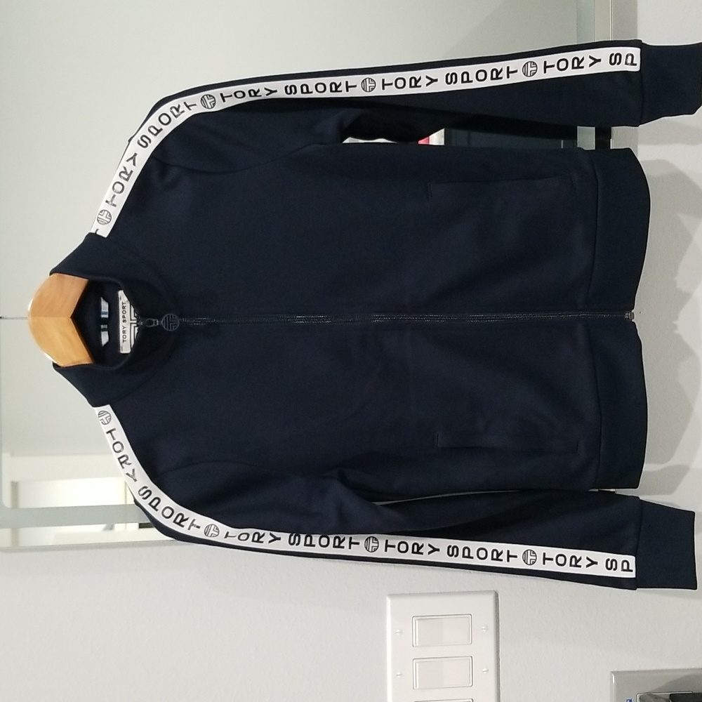 Tory Burch Sport navy blue track jacket Small